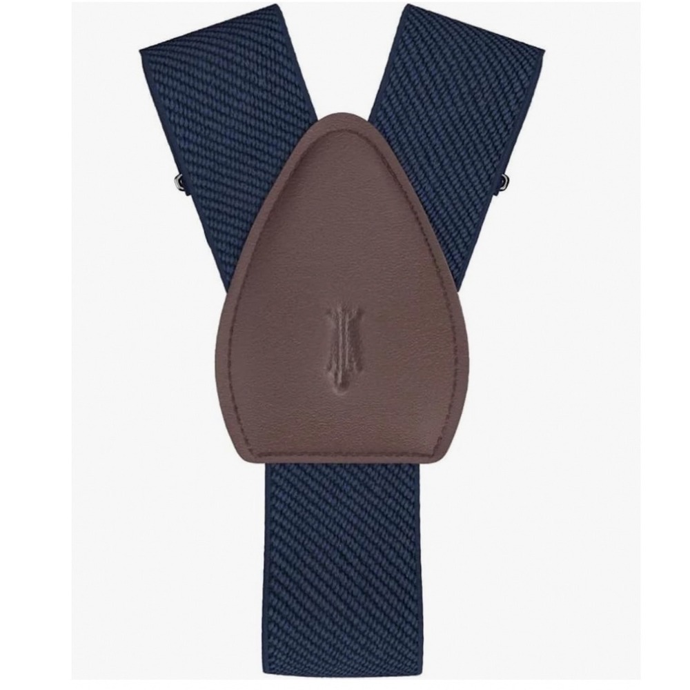 KK&Jay Supply Co Mens Navy Satin Silk Shirt Tail Garters Stays Suspenders NEW